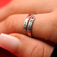 I Am Enough Ring – Inspirational Affirmation Jewelry
