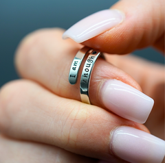 I Am Enough Ring – Inspirational Affirmation Jewelry