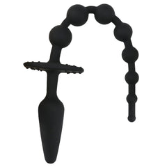 Silicone Beaded Anal Plug Prostate Massager